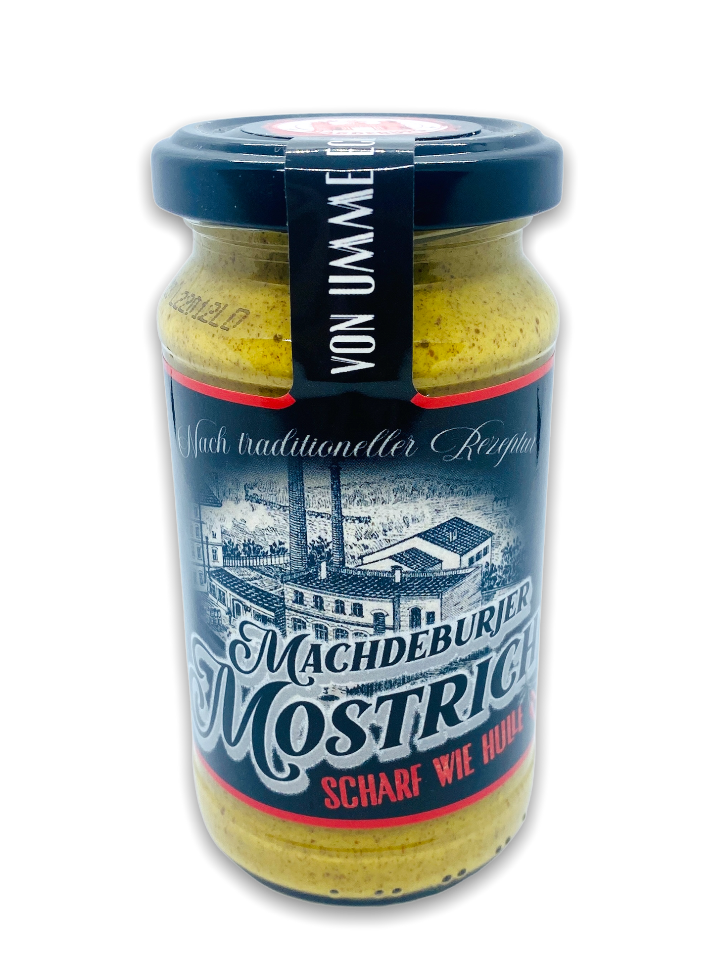 Machdeburjer Mostrich  "Scharf wie Hulle"