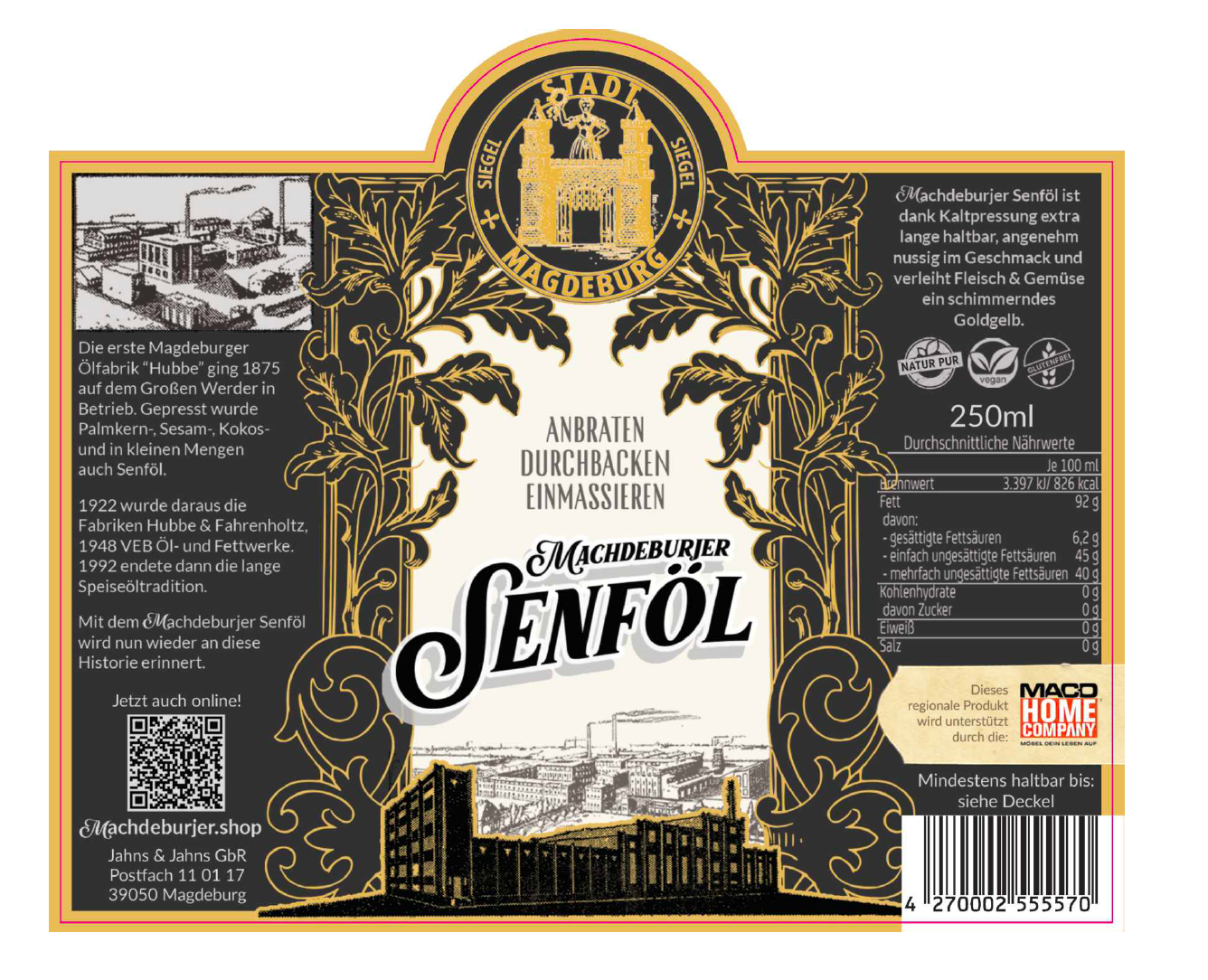 Machdeburjer Senföl - Tradition, die verpflichtet