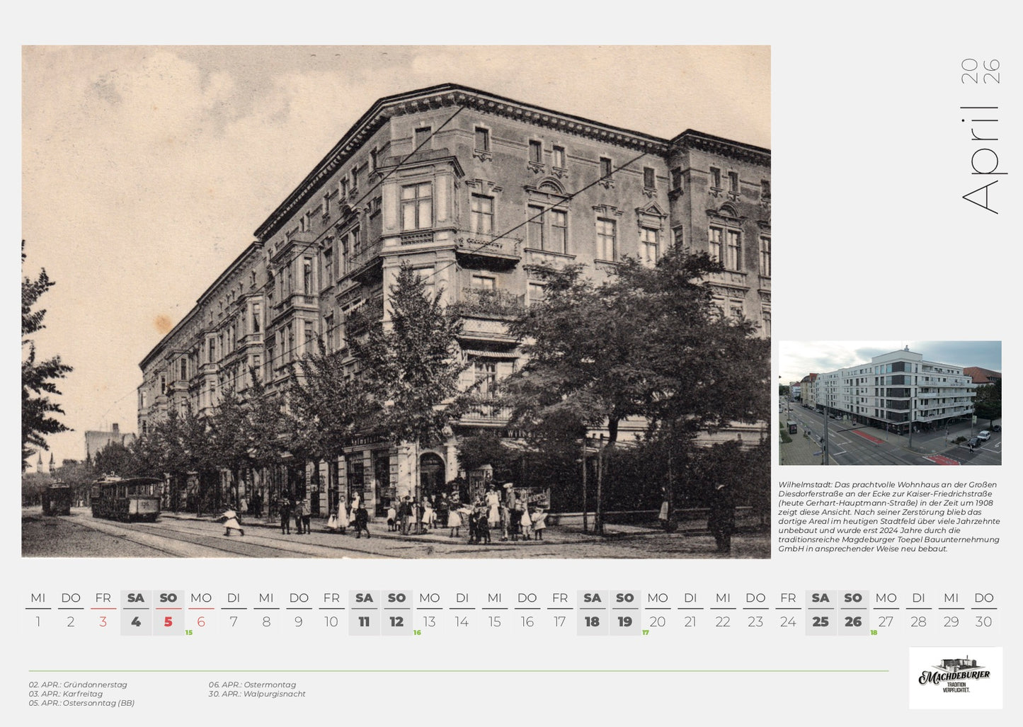 Kalender „Machdeburch - anno knips“