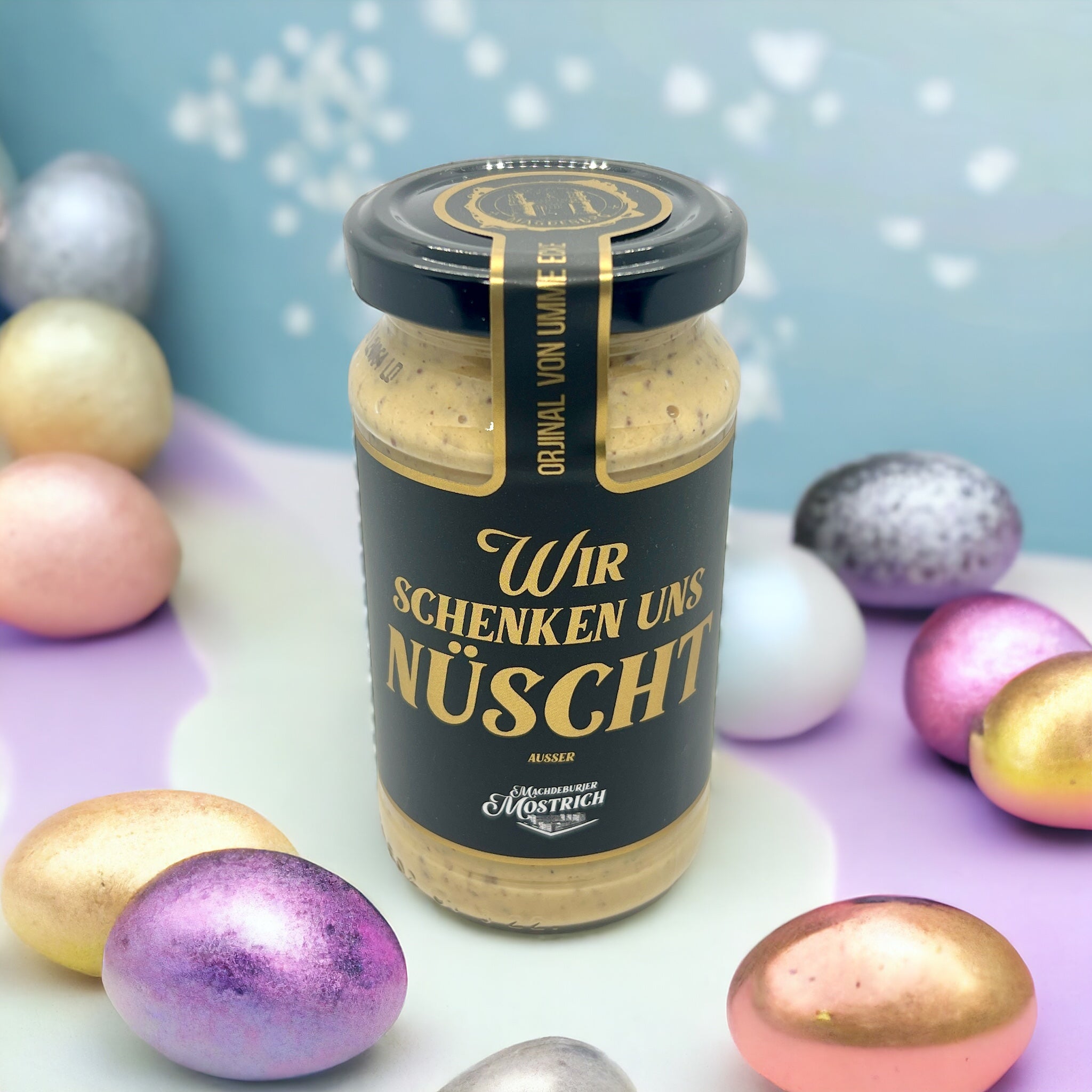 Machdeburjer Mostrich - „Wir schenken uns Nüscht“ – machdeburjer.shop