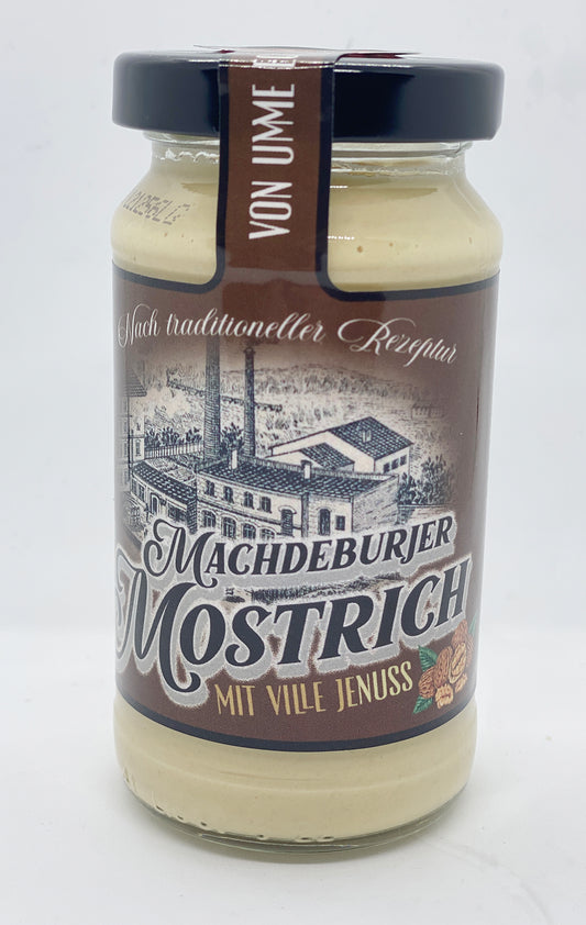 Machdeburjer Mostrich mit „jeNUSS“